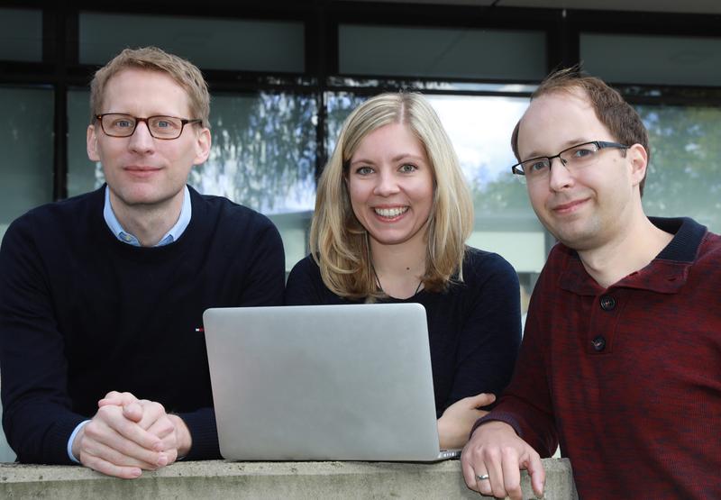 (v.l.) Prof. Dr. Florian Klein, Stefanie Ehrhardt und Dr. Matthias Zehner