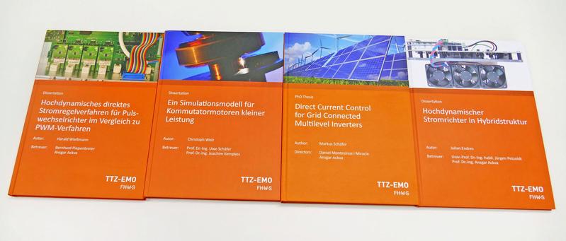 Exemplare der Dissertationsreihe des TTZ-EMO 