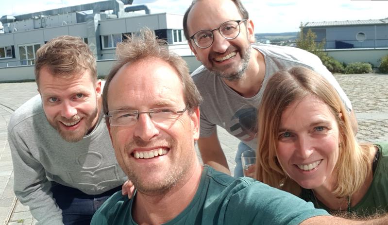 The USMILE team, from left to right: Prof. Pierre Gentine, Prof. Markus Reichstein, Prof. Gustau Camps-Valls, and Prof. Veronika Eyring