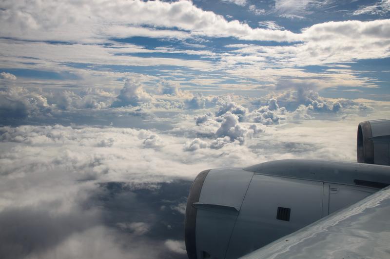 Konvektive Wolken in den Tropen von der DC8 aus fotografiert.