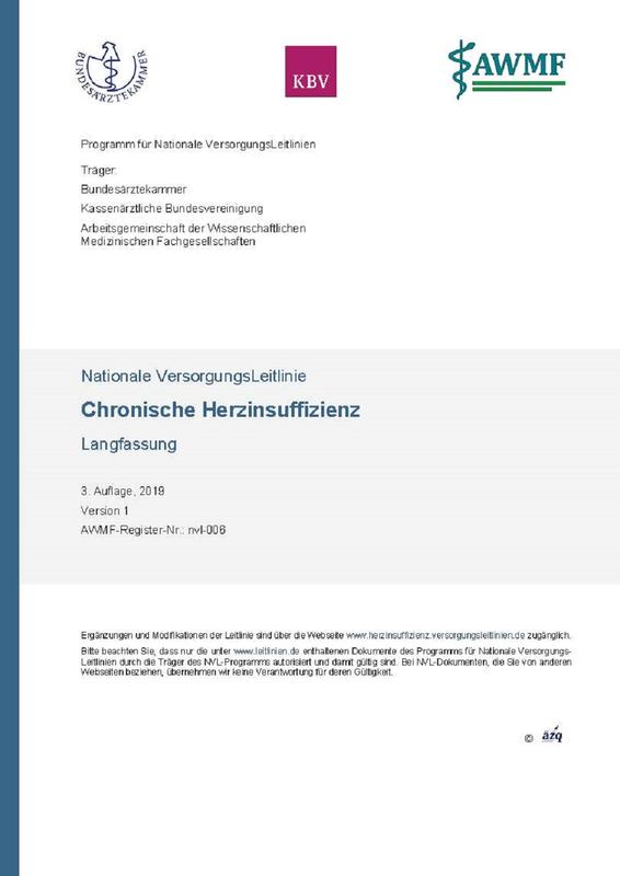 NVL Chronische Herzinsuffizienz, 3. Auflage
