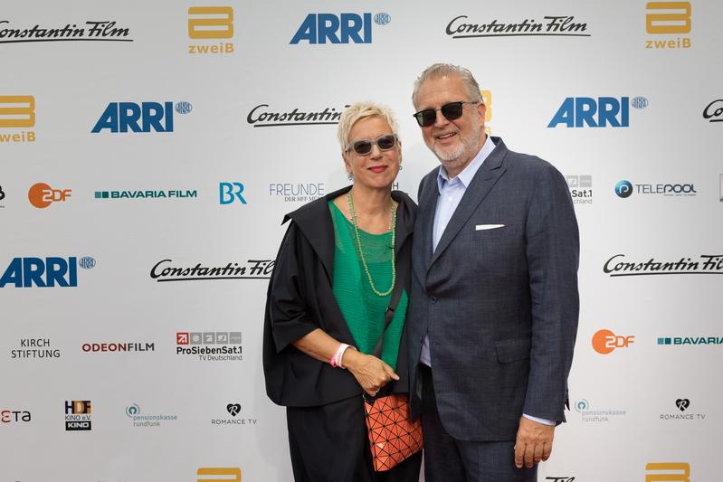 Martin Moszkowicz mit Doris Dörrie bei der 50-Jahr-Feier der HFF München