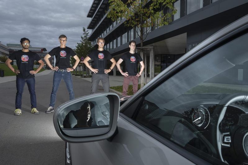 From left to right: Anurag Ranjan, Michael J. Black, Andreas Geiger and Joel Janai