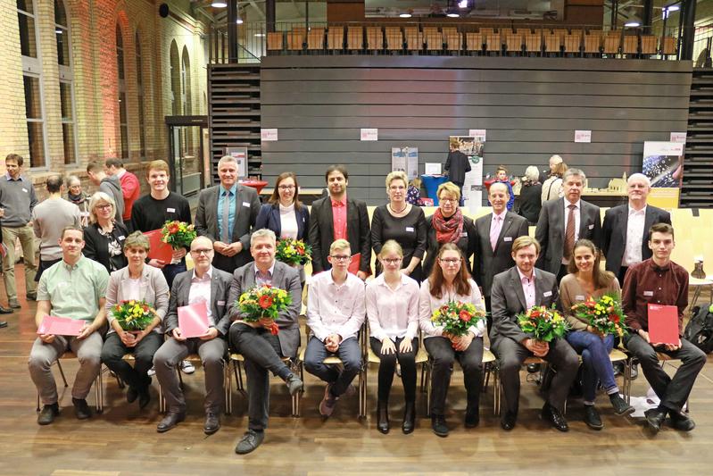 Gewinnerinnen und Gewinner sowie Sponsoren des BraIn - Brandenburger Innovationspreises 2018 