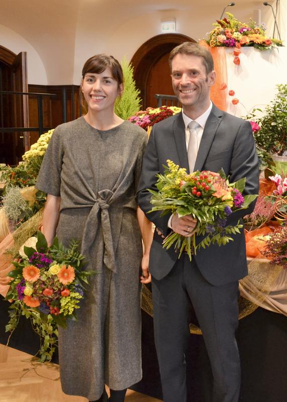 Die Lehrpreisträger der EAH Jena 2019, Prof. Dr. Nicole Harth und Prof. Dr. Karsten Hoechstetter