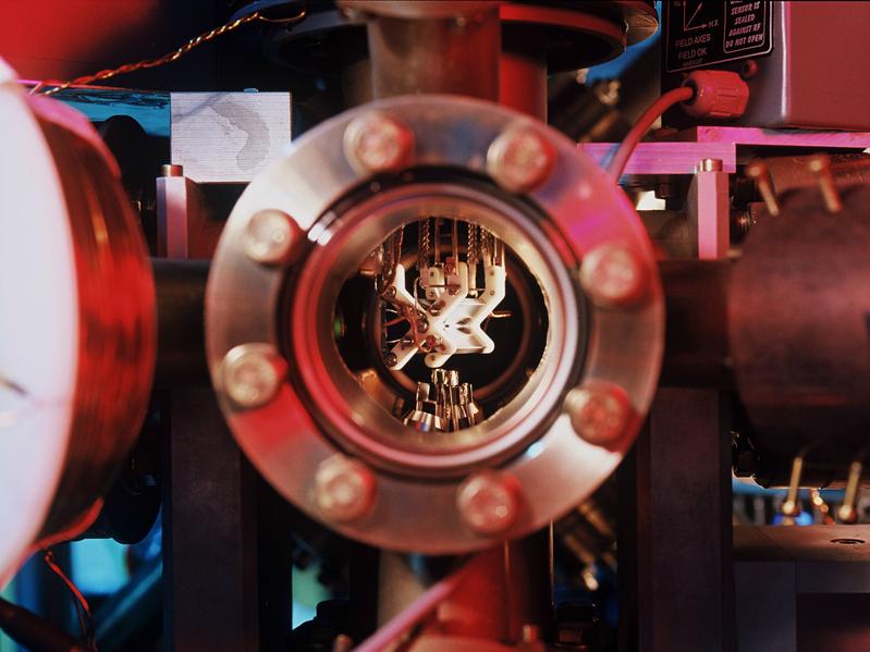 One of the ion-trap quantum computers, located at the University of Innsbruck, accessible using Qiskit