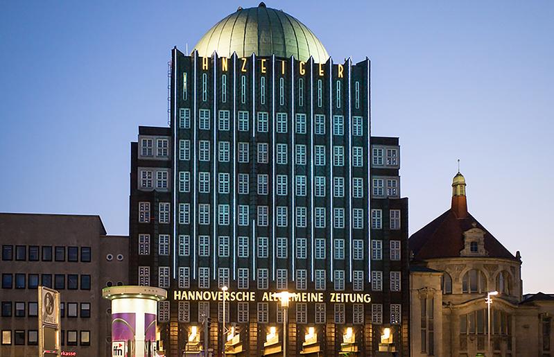 Unternehmenssitz der HIS eG: Anzeiger-Hochhaus in Hannover