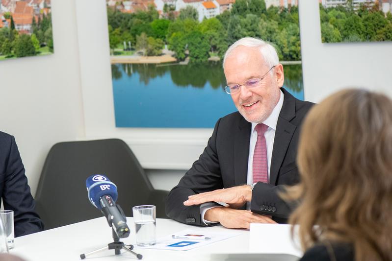 Prof. Dr. Michael Braun, Präsident der TH Nürnberg, beim Jahrespressegespräch