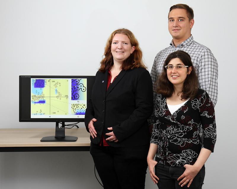 Christina Gillmann (v.l.n.r.), Katharina Roth and Robin Maack are developing the technology. 