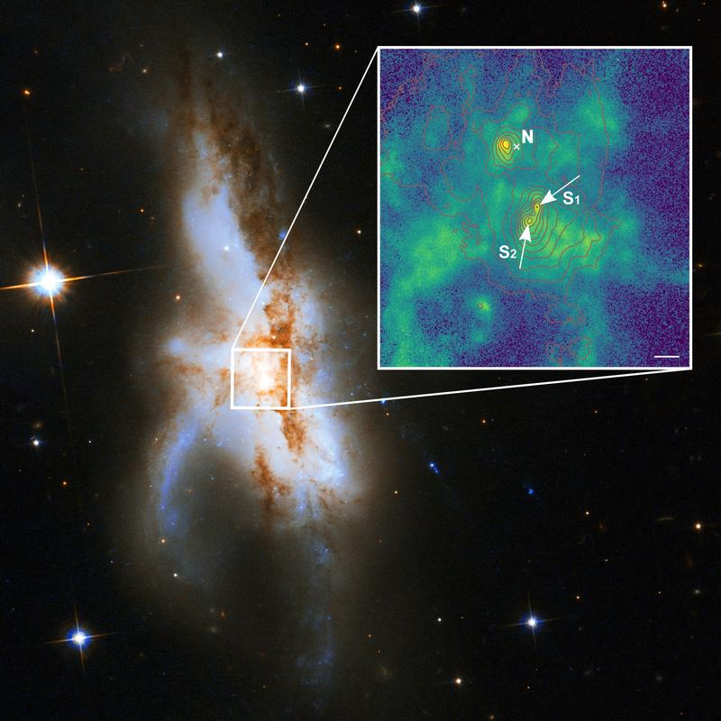 Die irreguläre Galaxie NGC 6240.