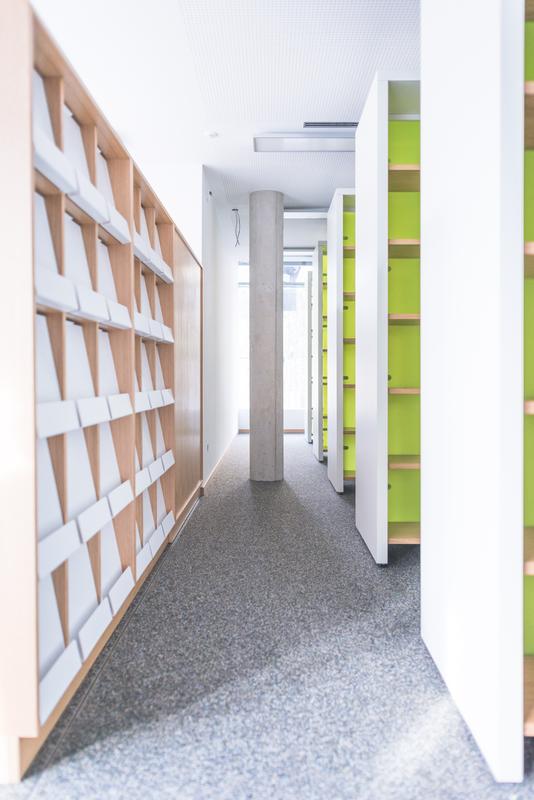 Bibliotheksräume im IPF-Neubau Kaitzer Straße 4