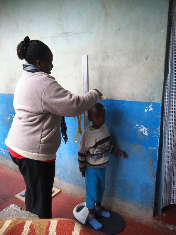 For the research the children were measured and weighed.