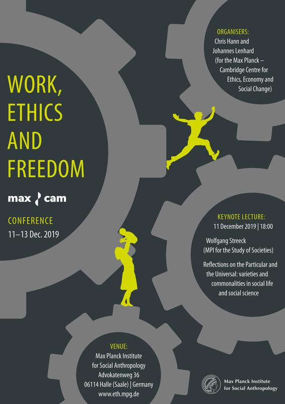 Vom 11. bis 13. Dezember findet am Max-Planck-Institut für ethnologische Forschung eine Konferenz mit dem Titel „Work, Ethics and Freedom“ statt.