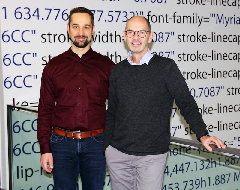 Prof. Dr.-Ing. Stefan Jablonski (r.) and Dr. Lars Ackermann (l.), Department of Computer Science, University of Bayreuth.