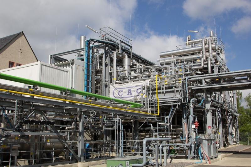 Gasoline synthesis plant at the TU Bergakademie Freiberg