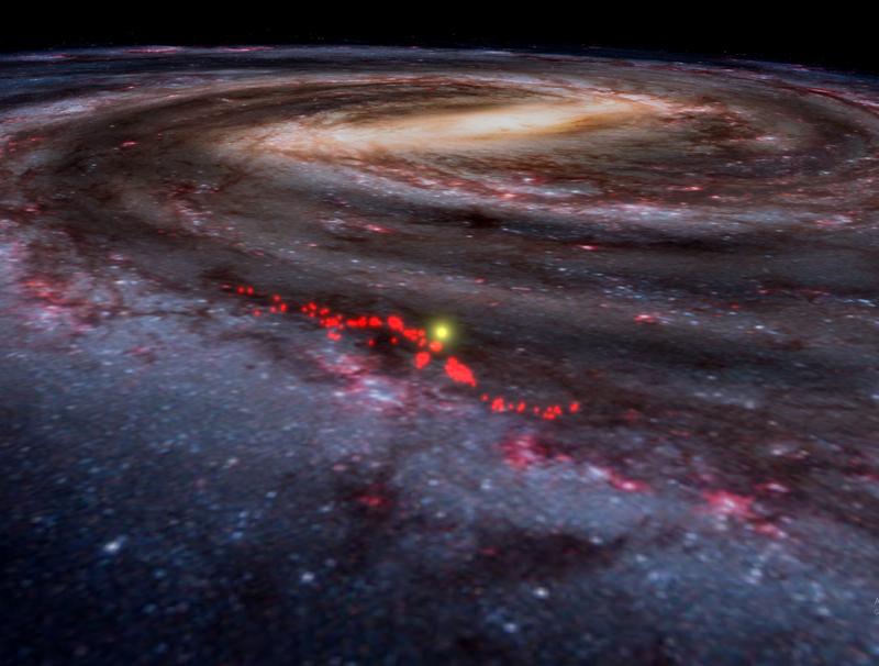 Die Radcliffe-Welle ist eine riesige gashaltige Struktur innerhalb der Milchstraße, in der Sterne entstehen.