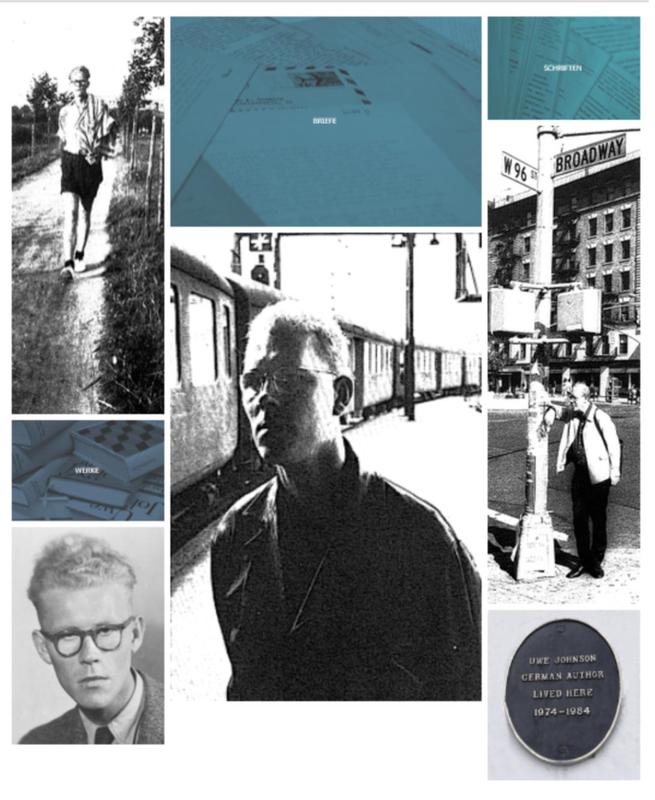 Landingpage der digitalen Edition der Uwe Johnson-Werkausgabe (Version 0.1) unter http://www.uwe-johnson-werkausgabe.de