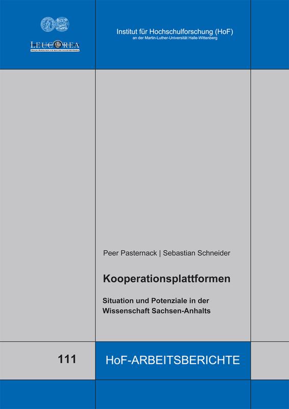 Peer Pasternack / Sebastian Schneider: Kooperationsplattformen 