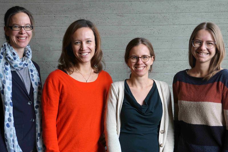 v.l.: Dr. Janina Curbach, Dr. Julia von Sommoggy, Dr. Susanne Brandstetter und Maja Pawellek M.Sc. 