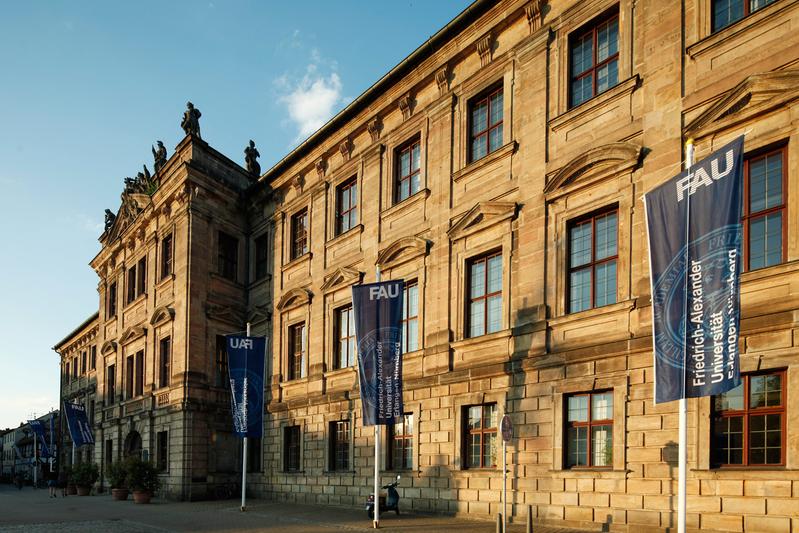 Das Erlanger Schloss, Sitz der Verwaltung der Friedrich-Alexander-Universität Erlangen-Nürnberg.