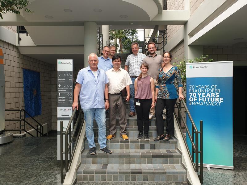 Statustreffen des SimConDrill-Konsortiums im Fraunhofer ILT in Aachen, Juli 2019.