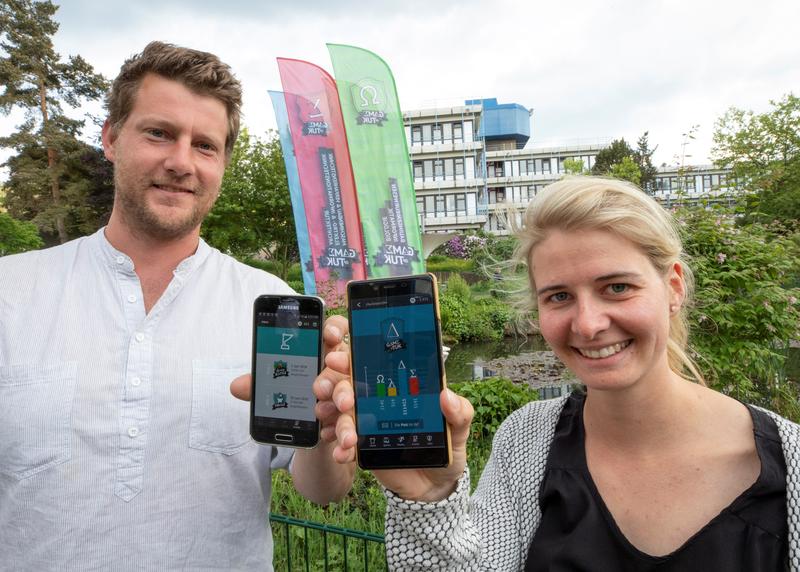 Das Team um Dr. Max Sprenger und Julia Müller hat die App „Game of TUK“ entwickelt.