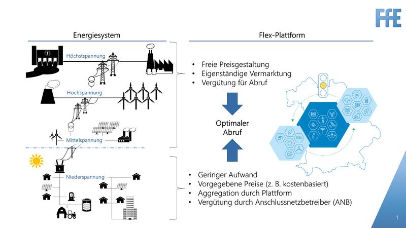 Integration von kleinteiligen Flexibilitätsoptionen auf eine Flex-Plattform