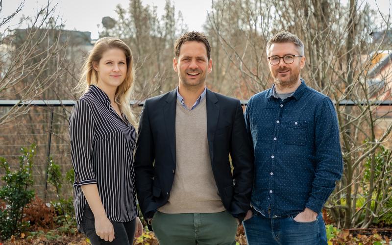 Die MDC-Forschenden Julia Markowski (links), Roland Schwarz (mitte) and Matthew Robert Huska (rechts) wirkten an der Studie mit.