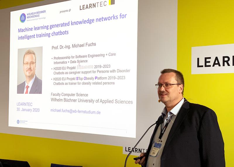 Prof. Dr. Michael Fuchs auf der Learntec