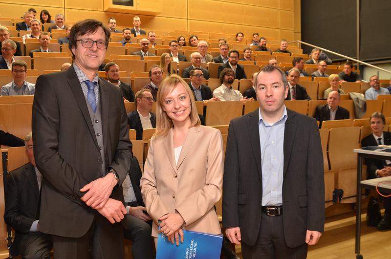 Das Führungstrio von IDA freut sich über die gute Resonanz (von links): Professor Jürgen Ulm, Dr. Anna Konyev und Professor Ingo Kühne.