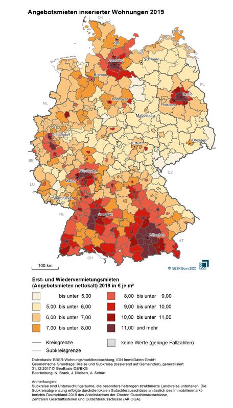 Angebotsmieten 2019