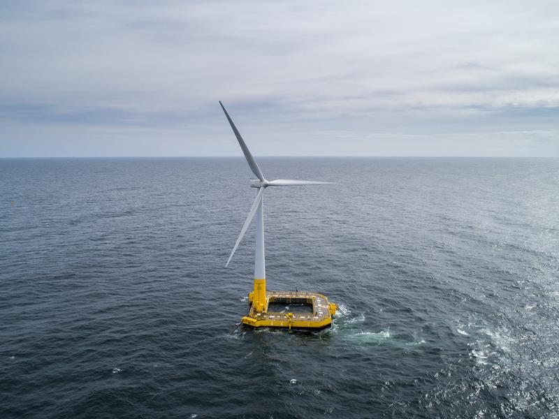 FLOATGEN - Frankreichs erste Offshore-Windkraftanlage, in der die Messkampagne durchgeführt wird.