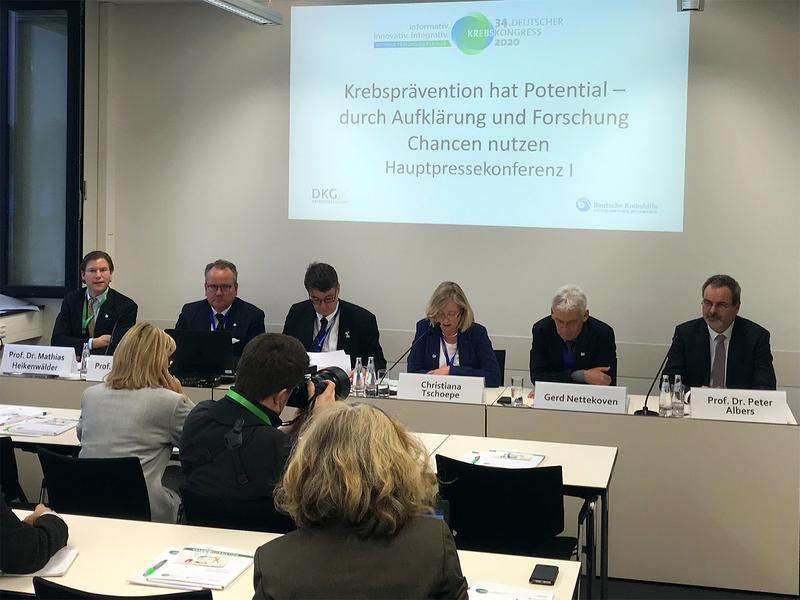 Pressekonferenz "Prävention hat Potenzial" beim Deutschen Krebskongress 2020