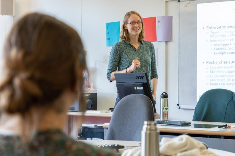 Im Language Learning Center der Pädagogischen Hochschule Karlsruhe.