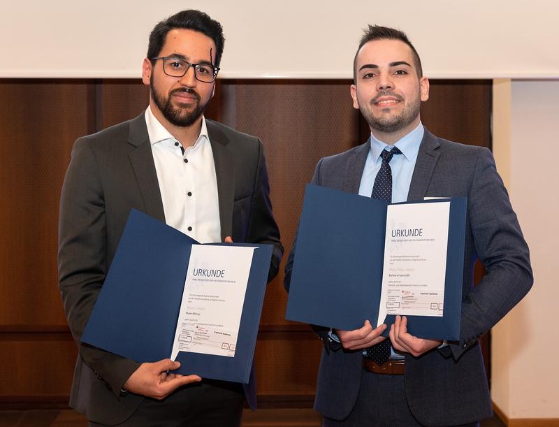 Hans-Messer-Preisträger 2019: Mounir Jebabli (links) und Mario Tridico Massó (rechts)
