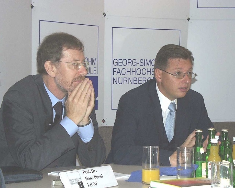 Prof. Dr. Hans Poisel und Dr. Roland Fleck betonten auf einer Pressekonferenz die Bedeutung des neuen Instituts für die Region Nürnberg