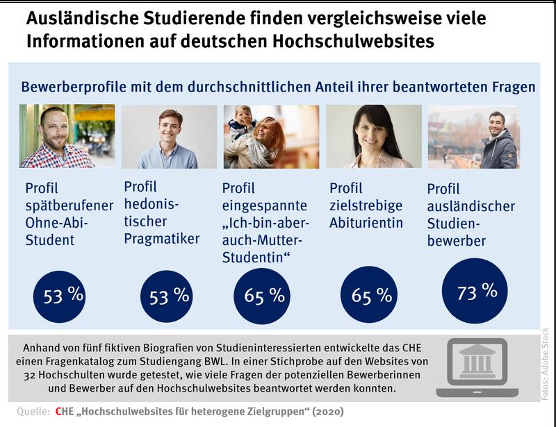 Ergebnisse Analyse: Hochschulwebsites für heterogene Zielgruppen