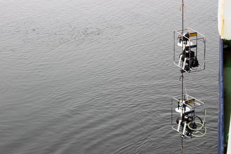 Algae samples from deeper water of the Arctic ocean layers were gained by using these in-situ-pumps 