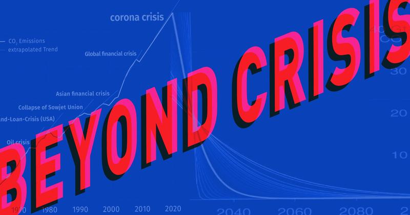Plakat der Online-Konferenz "Beyond Crisis" 