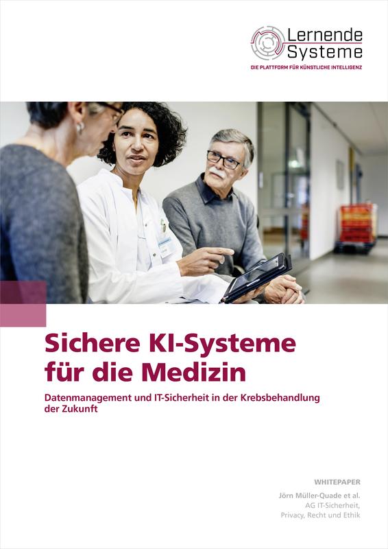 Experten der Plattform Lernende Systeme untersuchen im aktuellen Whitepaper "Sichere KI-Systeme in der Medizin" das Datenemanagement und die IT-Sicherheit beim Einsatz von KI in der Medizin.