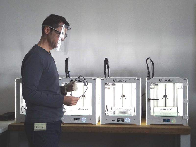 Herstellung der Schutzvisiere an der Technischen Hochschule Ingolstadt