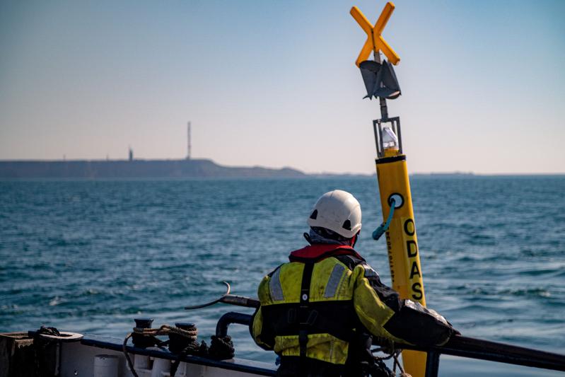 Testzentrum für maritime Technologien nimmt Forschungsareal in der Nordsee vor Helgoland in Betrieb. 