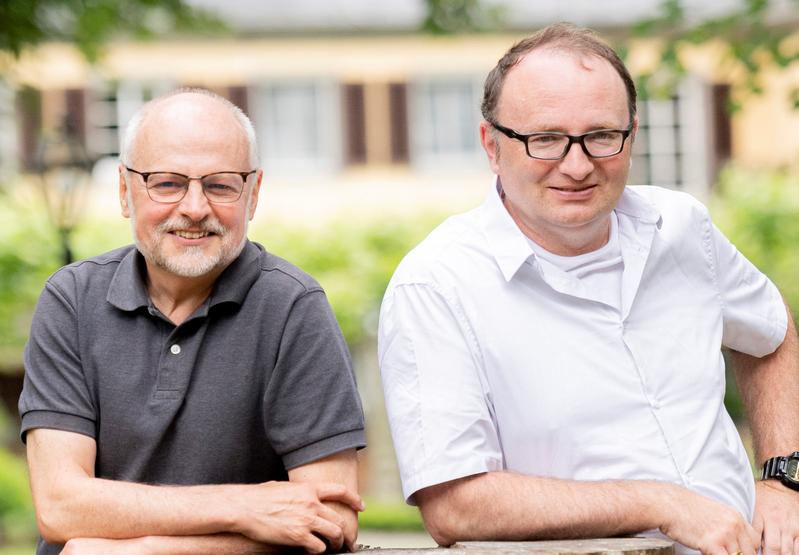 Leibniz-Gründungspreis 2020. Die Gründer von „Phytoprove Pflanzenanalytik“: Thomas Berberich (li.) und Daniel Weber.