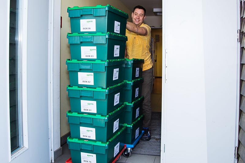 Duplikate der Muster kommen regelmäßig in den Saatguttresor "Global Seed Vault" auf Spitzbergen.