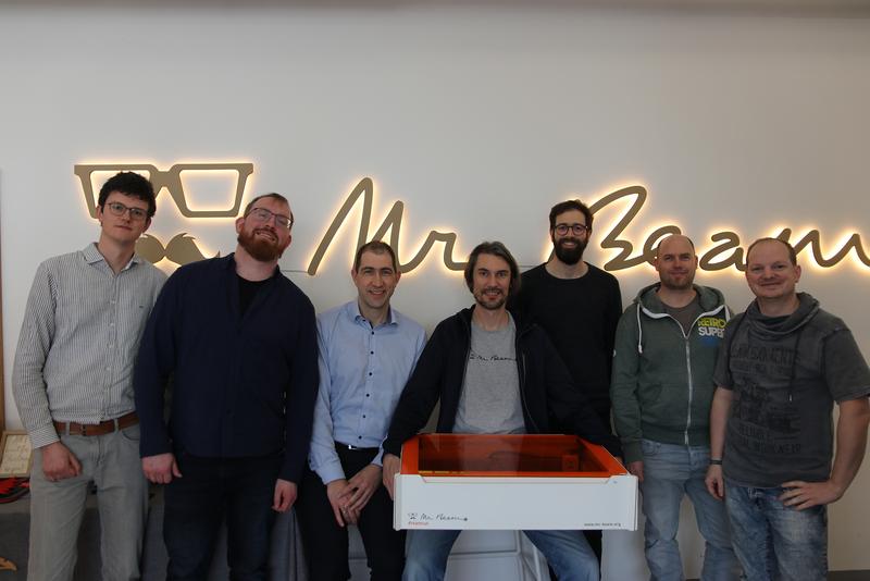 Kick-off Meeting der Projektpartner: (v.l.n.r.) Eric Timmermann, Hannes Bendt, Jörn Winter, Teja Philipp, Daniel Wünsch, Andy Werner, Sebastian Donner