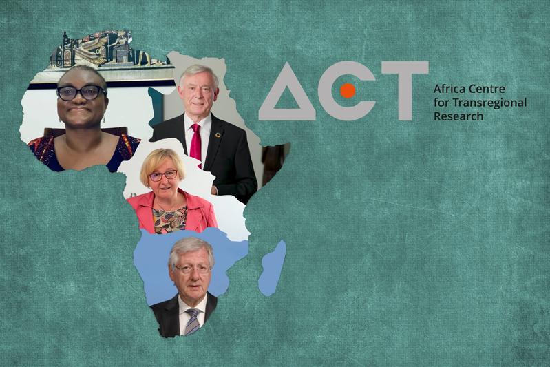Dzodzi Tsikata, Horst Köhler, Theresia Bauer und Hans-Jochen Schiewer eröffnen mit Videoansprachen das Afrika-Zentrum für Transregionale Forschung.
