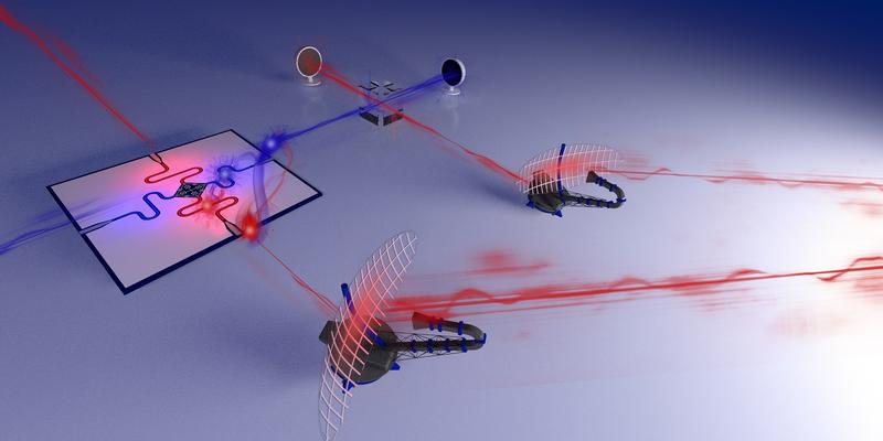 Illustration of a quantum radar prototype.