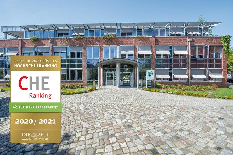 Der Campus der NORDAKADEMIE in Elmshorn, auf dem die im CHE-Ranking positiv bewerteten dualen Bachelorstudiengänge angeboten werden.