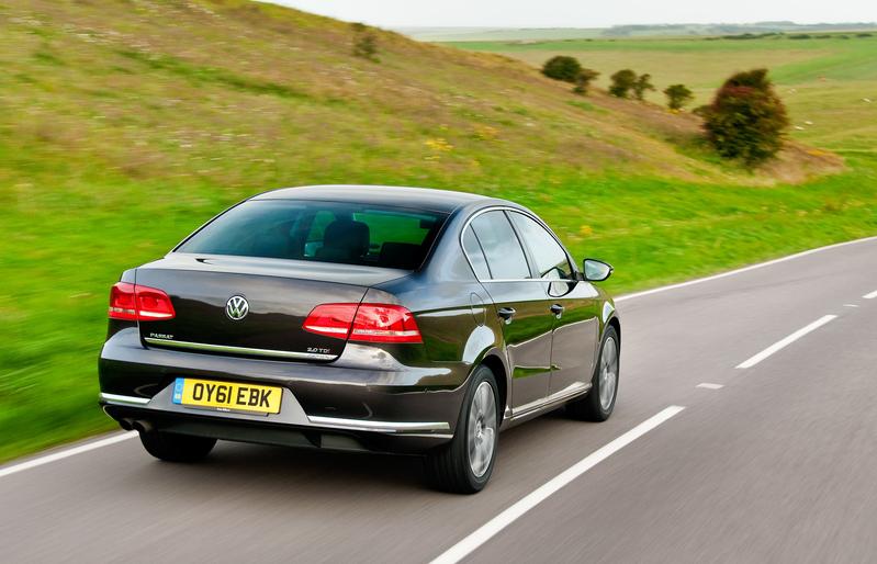 A Volkswagen Passat Diesel from 2011. Software updates after the Dieselgate-scandal in 2015 improved NOx-Emissions of such cars significantly. 