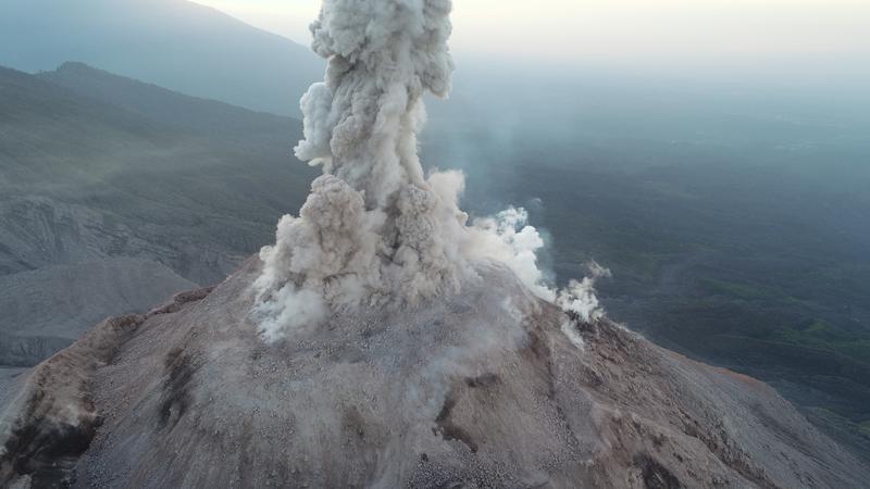 Bilder vom Überflug über den Vulkan Santa Maria in Guatemala.